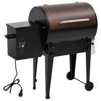 Pelletgrill Schwarz 94 cm Eisen