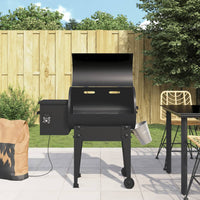 Pelletgrill Schwarz 94 cm Eisen