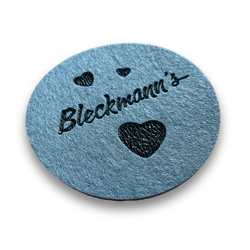 Untersetzer aus Filz mit deinem individuellem  Logo