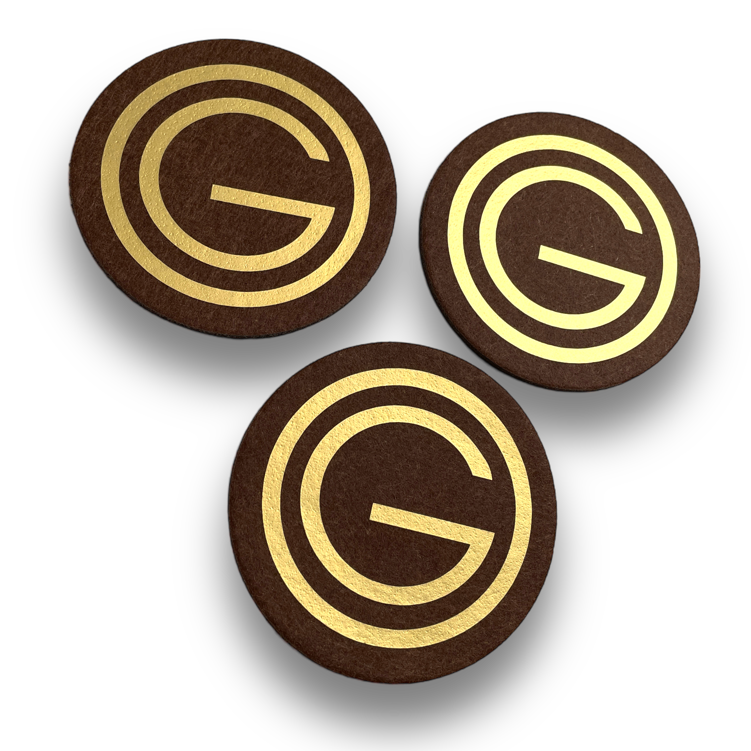 Untersetzer aus Filz mit deinem individuellem  Logo