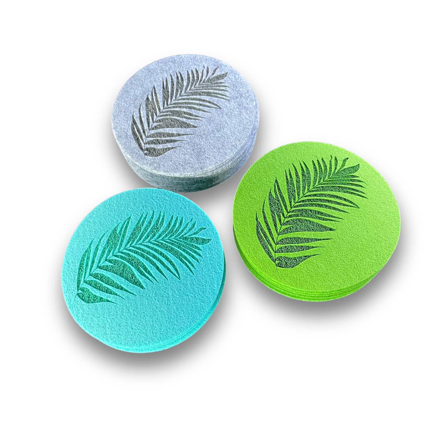 Untersetzer aus Filz mit deinem individuellem  Logo